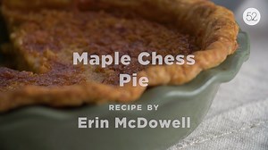 This maple chess pie is perfect for cooler weather. Serve it with a dollop of sweetened mascarpone and a drizzle of good maple syrup and you'll be oh-so-happy. → https://f52.co/3k6dvvL | Food52