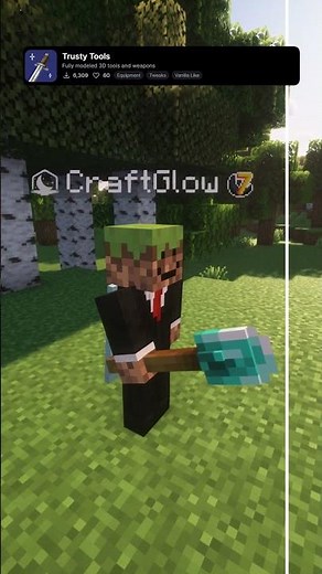 Trusty Tools: Best 3D Tools Minecraft Texture Pack #minecraft #texturepack #shorts #mc