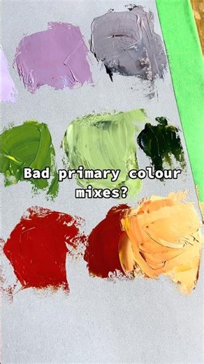 How to fix bad primary color mixes when painting 🎨