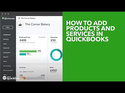 How to add products and services in QuickBooks
