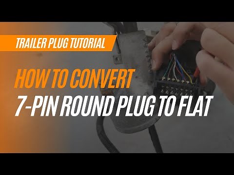 How To Convert A 7 Pin Round Trailer Plug to 7 Pin Flat Trailer Plug