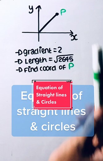 Finding Point Coordinates Using Line and Circle Equations