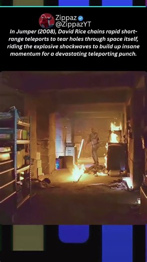 The Most Insane Teleporting Fight Scene Ever 🌀 #Jumper #SciFi #shorts