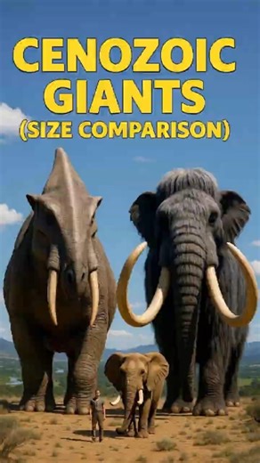 After Dinosaurs: The Cenozoic Beasts Size Comparison #dinosaurs #animals #dinosaur #marinemystery