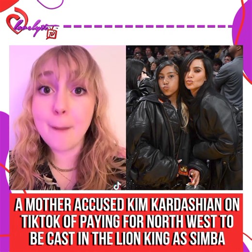 1.4M views · 15K reactions | A mother claimed on TikTok that Kim Kardashian had paid for North West's casting as Simba in the 30th anniversary concert of The Lion King, instead of her own daughter. “Never cast a nepo baby over talent, ever again.” Any Thoughts??? #KimKardashian #Lovelytitv | lovelyti | Facebook