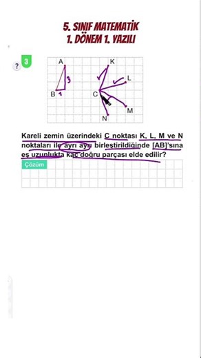 5th Grade Mathematics 1st Term 1st Written Exam 💯#27