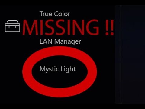 How To Fix Missing Mystic Light from Dragon Center