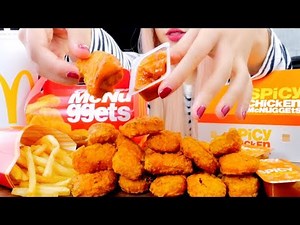 ASMR McDonald's Spicy Chicken McNuggets *EXTREME CRUNCH* Eating Sounds