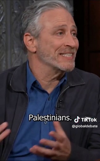 ‏Jon stewart speaks for Palestinians #jonstewart