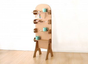 Cardboard Floor Display Stand With Shelves – Modular Eco Trade Show Booth Display – Retail Shop Stand With Hooks - Etsy