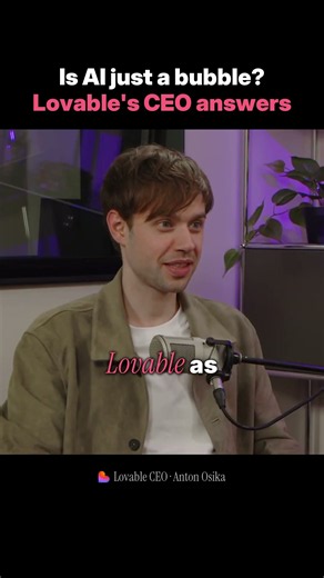 is ai just a bubble? lovable's ceo answers with one number #LovablePartner #ai