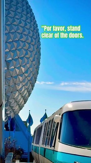 TEAL Monorail Arrives at EPCOT Station | Ambient Disney Monorail Sound (from LIVE STREAM)