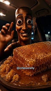 Honey Comb Mukbang with Triple T🍯#fypシ #viral #ai #tungtungtungsahur #mukbang