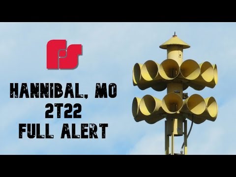 Federal Signal 2T22 Siren Test - Hannibal, Missouri