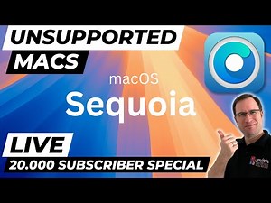 LIVE: macOS 15 Sequoia on UNSUPPORTED MACs..?