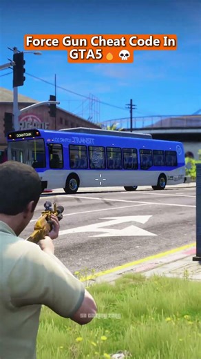 Force Gun Cheat Code In GTA5🔥💀