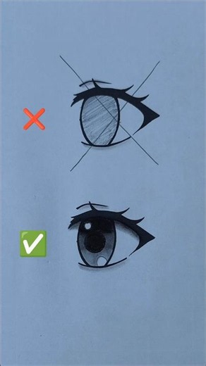 How to Draw Anime Eyes | Easy Art Tutorial #shorts