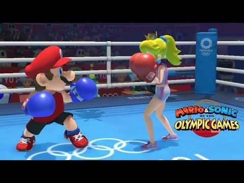 Boxing Hard Gameplay Mario & Sonic At The Olympic Games Tokyo 2020 Mario DK Waluigi Knuckles Eggman