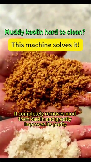 Twin-shaft ore washers solve the difficult problem of kaolin cleaning! #mineralindustry