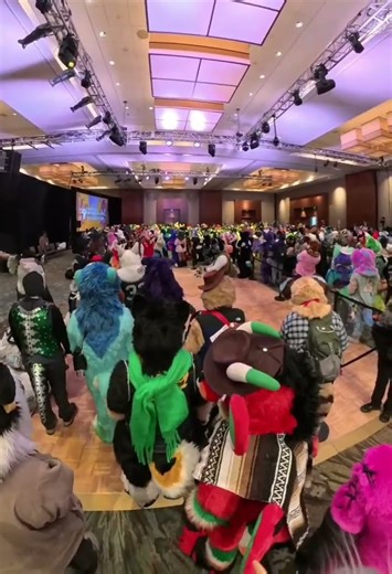 #fursuit parade at the #anthronewengland #furry #convention starts!