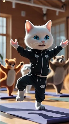 The Kitty Yoga Trainer | Cat Trainer | Yoga Session | Animal Yoga Session
