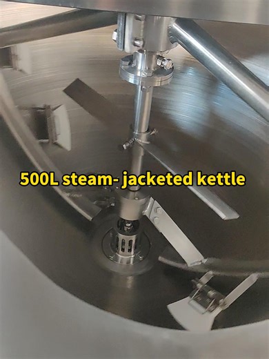 Efficient 500-Liter Jacketed Kettle for Food Processing
