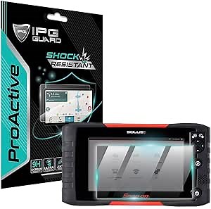 IPG ProActive Made For Snap on SOLUS+™ Scan Tool 8 Inch Display 9H Hardness Screen Protector Nano Ceramic Film Ultra Responsive High Clarity Anti Scratch Smudge Guard for SOLUS+