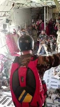 Paratrooper Jumping from C-130 #likeandsubscribe #paratroopers #pakistanairforce #pakistandefence