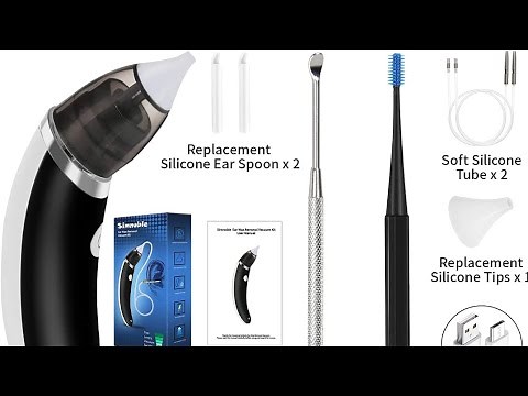Ear Wax Removal Vacuum 5 Levels Strong Suction Electric, USB Charge for Adults Kids.