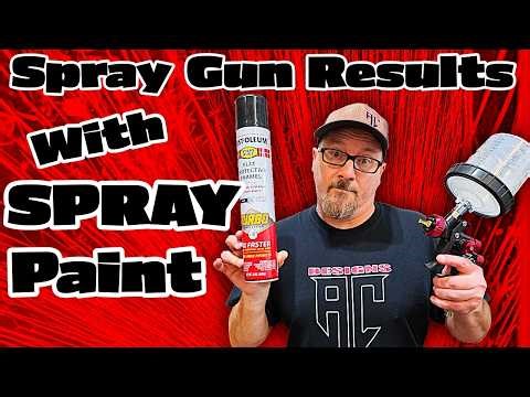 How To Get (Spray Gun) Quality Paint From A (Spray Paint Can) Tips & Tricks