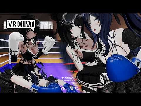 Laying the rival out cold VRchat BOXING