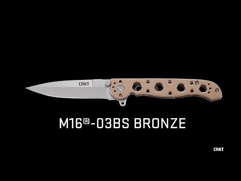 CRKT M16®-03BS BRONZE W/ SILVER BLADE | Kit Carson Design