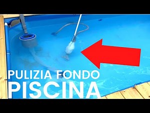 How to vacuum and clean the bottom of the above ground pool (Intex or Bestway) - Pool maintenance