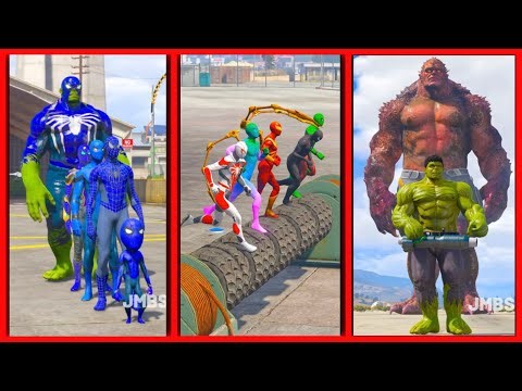 BLUE SPIDERMAN VS AQUAMAN VS HULK | Who is the STRONGEST?