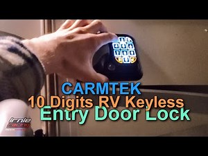 RV DOOR LOCK Installation & Testing - CARMTEK 10 Digits | Irnieracing How To