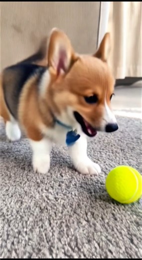 cute puppy playing with a ball adorable video #dog #puppy #dogplaying #pets #dogs #cutedog #shorts