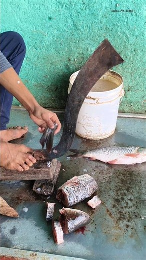 Rohu Fish Cutting Skills 🔥👀 / #shorts