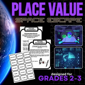 Space Place Value Adventure | 2nd & 3rd Grade Math Mission Game