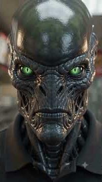 alien works at a restaurant 👽