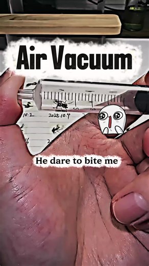 Mosquito In air vacuum chamber #Mosquito #Air #vacuum #trap #viralvideo