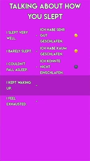 How Did You Sleep? 😴 German Phrases for Sleep Quality