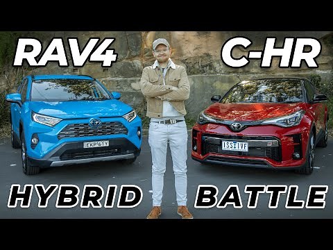 Toyota RAV4 Hybrid vs C-HR Hybrid comparison | max fuel economy or family SUV size? | Chasing Cars