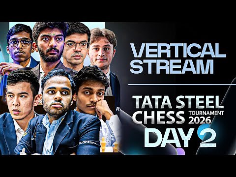Tata Steel Chess Masters 2026 | Day 2 | Vertical stream