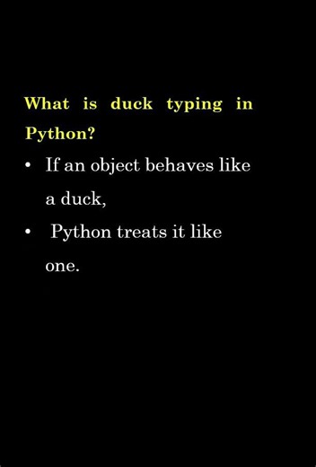 Python Interview Question: Duck Typing #python