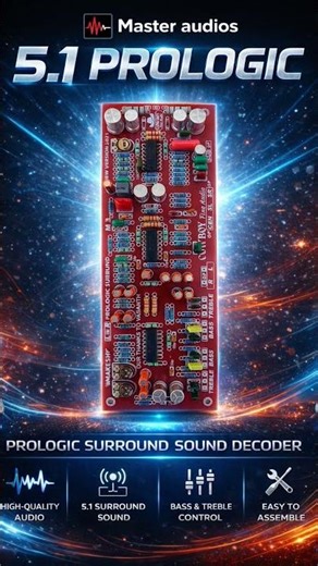 5.1 ప్రోలాజిక్ సర్‌రౌండ్ సౌండ్ డీకోడర్ | 5.1 Prologic ఆడియో బోర్డ్ | హై క్వాలిటీ సర్‌రౌండ్ సౌండ్