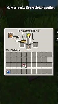 How to make fire resistant potion in Minecraft #angst