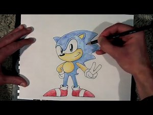 How to Draw SONIC The Hedgehog CLASSIC (Easy Drawing Tutorial)