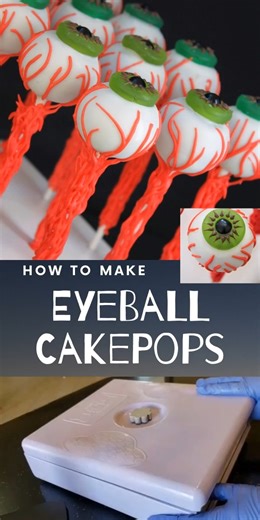 1.3K views | Halloween Eyeball Cake Pops made with the Easy Roller!  | CAKE POPS! | Facebook