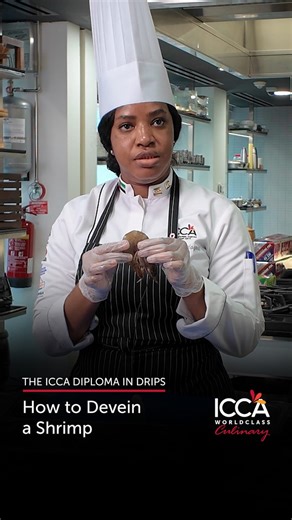 🦐 Chef Tip: How to Devein Shrimp Like a Pro! 🦐 Chef Toyo shows a quick and precise way to devein shrimp using just a toothpick — no mess, no fuss, and perfectly clean results every time! 👨‍🍳✨ Mastering small techniques like this can make a big difference in your culinary skills and presentation. It’s all about attention to detail! #ICCAAbuDhabi #CulinaryTips #ShrimpPrep #SeafoodSkills #LearnWithChefs #CulinaryExcellence #WorldClassCulinary #PassionToProfession #ICCAin90Days #ICCAOnNikon | IC