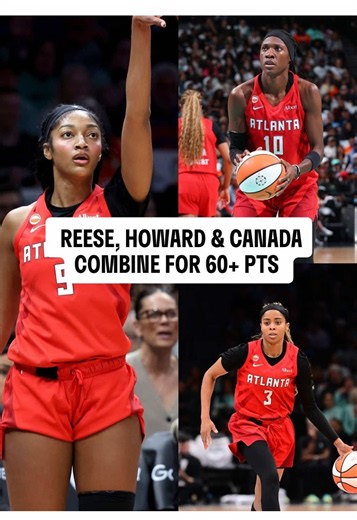 Three is the magic number 🪄 Angel Reese, Rhyne Howard and Jordin Canada put on a clinic in their Game 3 dub! The three scored 60 PTS to help the @Atlanta Dream advance the Finals for the first time since 2013. Angel Reese: 22 PTS | 9 REB | 3 AST | 2 3PM Rhyne Howard: 21 PTS | 4 3PM | 2 REB Jordin Canada: 19 PTS | 11 AST | 3 REB #WNBASeason30 #atlantadream #wnba #wnbaplayoffs #wnbafinals
